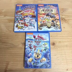Paw Patrol DVDs Nickelodeon Bundle Lot of 3 Pirate Christmas Sea 2016 2017 2018